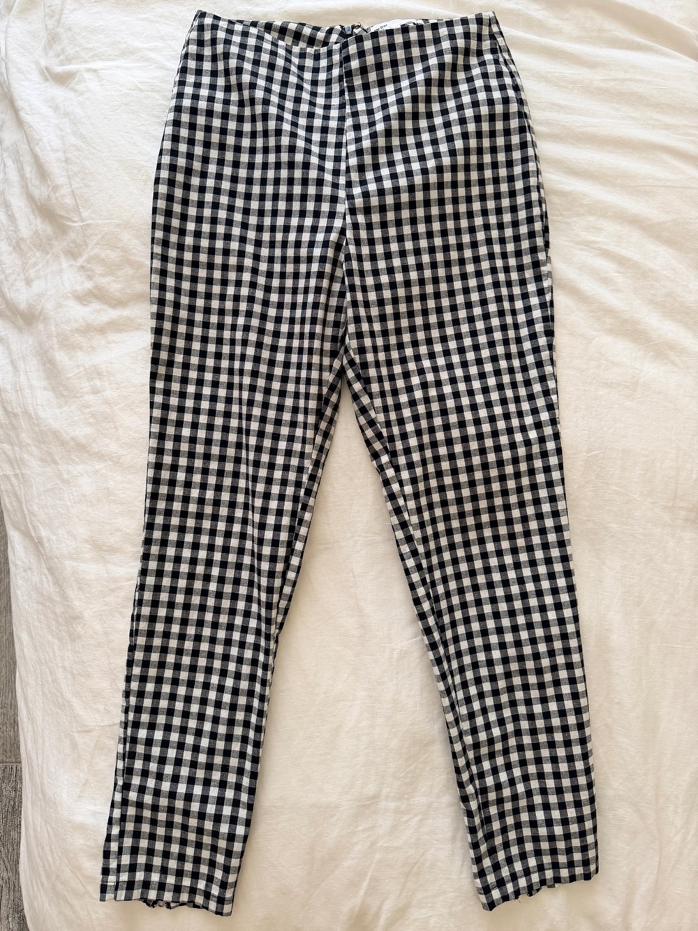 by the way. Black & White Gingham capris